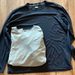 2 Columbia SPF long sleeve shirts